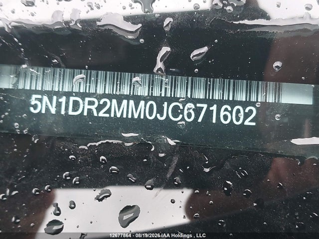 5N1DR2MM0JC671602 Nissan Pathfinder S/sv/sl/platinum