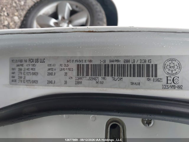1C6RR7TT1JS204671 RAM 1500 Slt