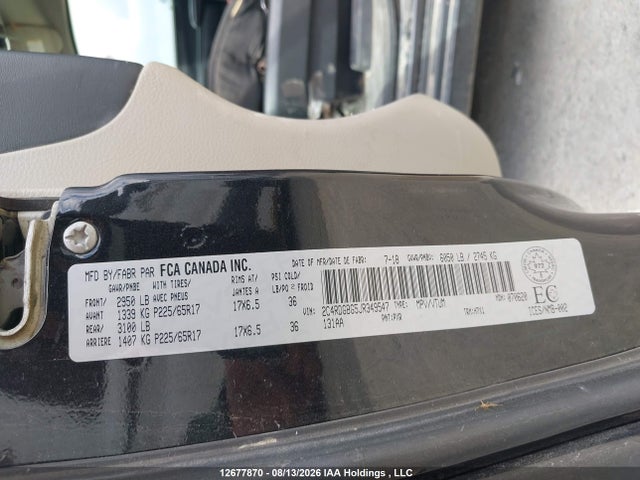 Dodge Grand Caravan Cvp/sxt 2018 2C4RDGBG5JR349547 Image 21