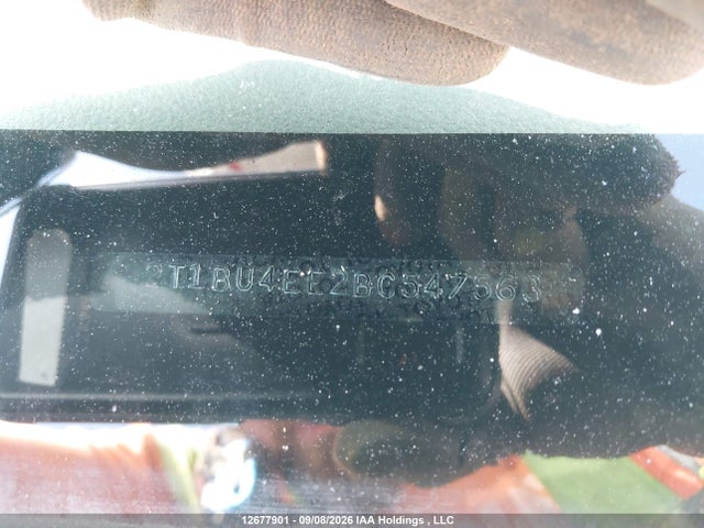12677901 :رقم المزاد ، 2T1BU4EE2BC547563 vin ، 2011 Toyota Corolla S/le مزاد بيع