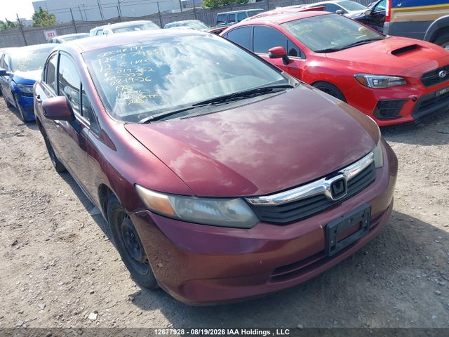 2012 Honda Civic Lx მანქანა იყიდება აუქციონზე, vin: 2HGFB2F45CH019252, აუქციონის ნომერი: 12677928