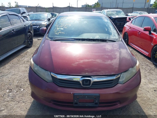 2012 Honda Civic Lx მანქანა იყიდება აუქციონზე, vin: 2HGFB2F45CH019252, აუქციონის ნომერი: 12677928
