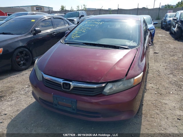 2012 Honda Civic Lx მანქანა იყიდება აუქციონზე, vin: 2HGFB2F45CH019252, აუქციონის ნომერი: 12677928