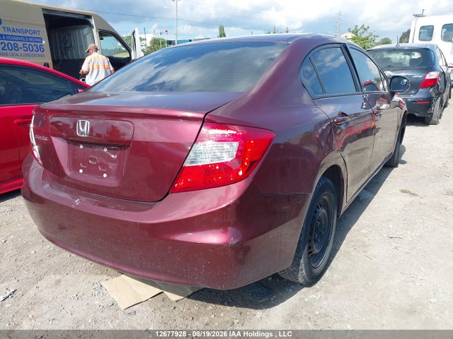 2012 Honda Civic Lx მანქანა იყიდება აუქციონზე, vin: 2HGFB2F45CH019252, აუქციონის ნომერი: 12677928