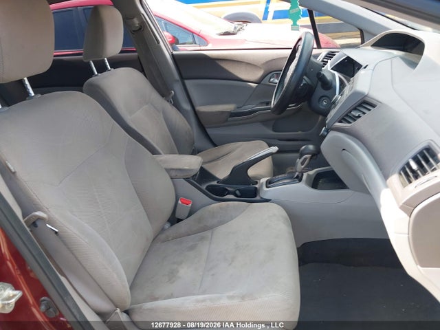 2012 Honda Civic Lx მანქანა იყიდება აუქციონზე, vin: 2HGFB2F45CH019252, აუქციონის ნომერი: 12677928