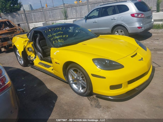 12677987 :رقم المزاد ، 1G1YY26E965126243 vin ، 2006 Chevrolet Corvette Z06 Hardtop مزاد بيع