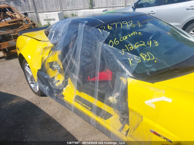 12677987 :رقم المزاد ، 1G1YY26E965126243 vin ، 2006 Chevrolet Corvette Z06 Hardtop مزاد بيع