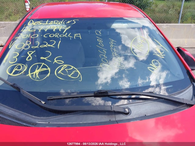12677994 :رقم المزاد ، 2T1KE4EE2AC032221 vin ، 2010 Toyota Corolla Matrix S مزاد بيع