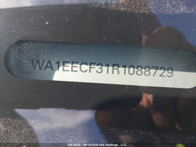 12678030 :رقم المزاد ، WA1EECF31R1088729 vin ، 2024 Audi Q3 مزاد بيع