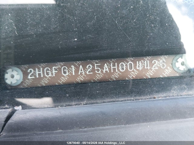 Продаж на аукціоні авто 2010 Honda Civic Dx, vin: 2HGFG1A25AH004426, номер лоту: 12678040