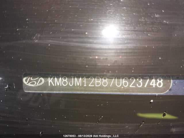 Продаж на аукціоні авто 2007 Hyundai Tucson Gl, vin: KM8JM12B87U623748, номер лоту: 12678053