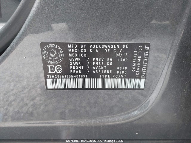 3VW267AJ6GM401094 Volkswagen JETTA S