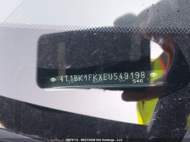 Продажа на аукционе авто 2014 Toyota Camry Xle V6, vin: 4T1BK1FKXEU549198, номер лота: 12678112