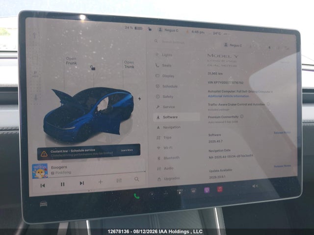 12678136 :رقم المزاد ، XP7YGDEE1TB716792 vin ، 2026 Tesla Model Y مزاد بيع