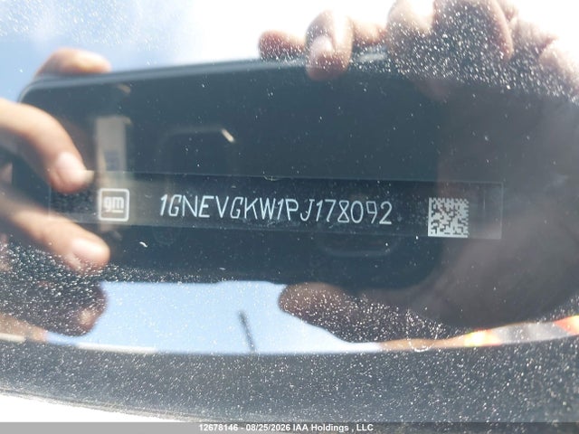 1GNEVGKW1PJ178092 Chevrolet Traverse Lt