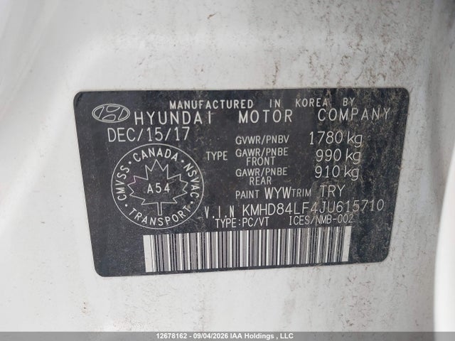 Hyundai ELANTRA GL 2018 KMHD84LF4JU615710 Image 19