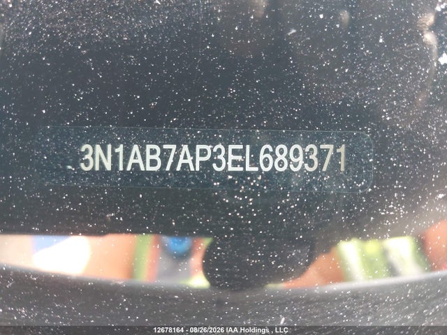 3N1AB7AP3EL689371 Nissan Sentra S/sv/sr/sl