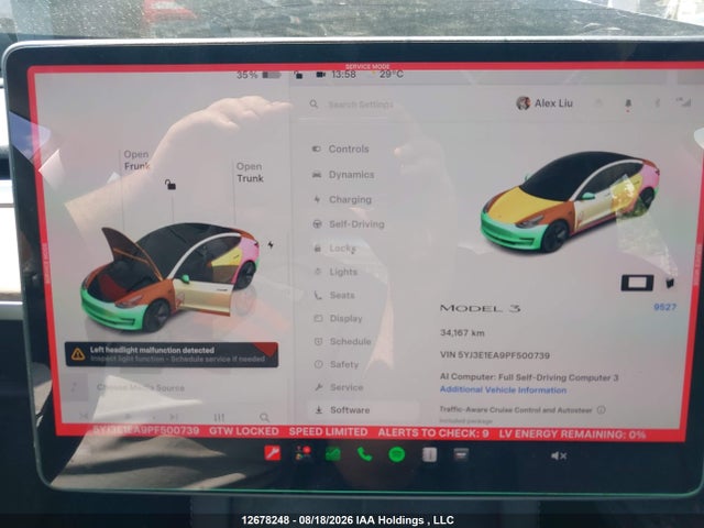 Tesla Model 3 Rwd 2023 5YJ3E1EA9PF500739 Image 7