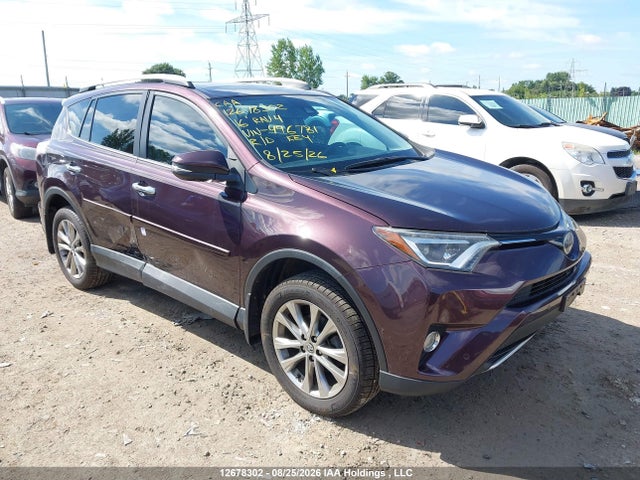 2016 Toyota Rav4 Limited მანქანა იყიდება აუქციონზე, vin: 2T3DFREV1GW496781, აუქციონის ნომერი: 12678302