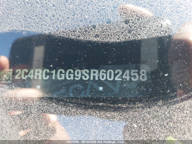 12678309 :رقم المزاد ، 2C4RC1GG9SR602458 vin ، 2025 Chrysler Pacifica Limited مزاد بيع