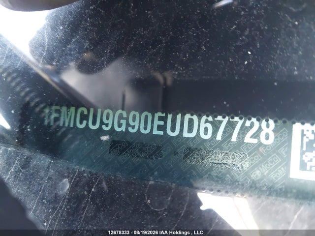 Продажа на аукционе авто 2014 Ford Escape Se, vin: 1FMCU9G90EUD67728, номер лота: 12678333