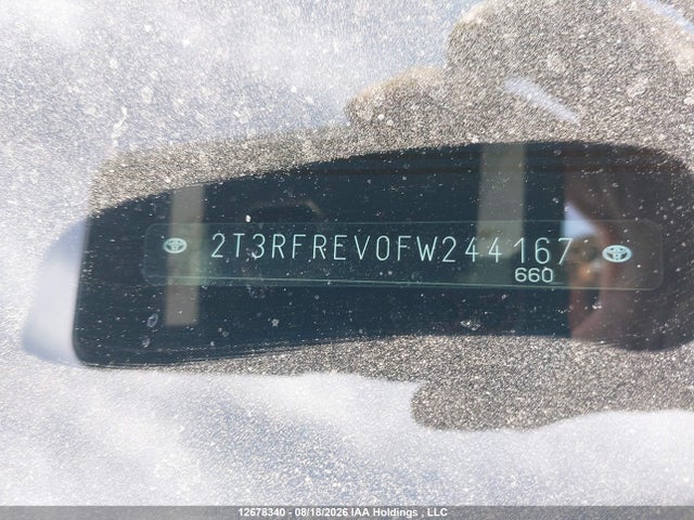 2T3RFREV0FW244167 Toyota Rav4 Xle