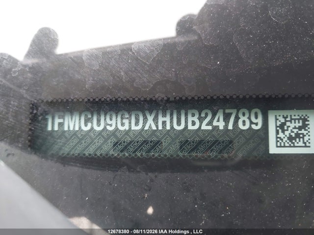 Aukcja sprzedaży 2017 Ford Escape Se, vin: 1FMCU9GDXHUB24789, numer aukcji: 12678380