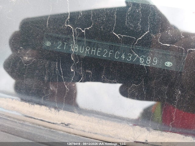 12678419 :رقم المزاد ، 2T1BURHE2FC437689 vin ، 2015 Toyota Corolla L/le/le Pls/prm/s/s Pls مزاد بيع