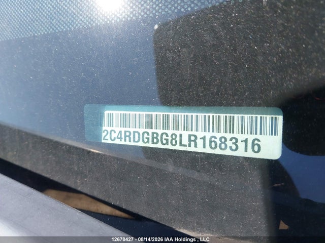 Продаж на аукціоні авто 2020 Dodge Grand Caravan Se, vin: 2C4RDGBG8LR168316, номер лоту: 12678427