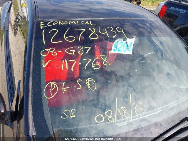 Продаж на аукціоні авто 2008 Infiniti G37 Journey, vin: JNKCV64E68M117768, номер лоту: 12678439