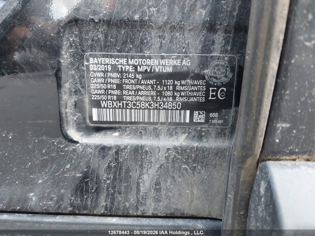 WBXHT3C58K3H34850 BMW X1 Xdrive28i