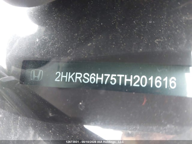 12673931 :رقم المزاد ، 2HKRS6H75TH201616 vin ، 2026 Honda Cr-v Ex-l Hybrid مزاد بيع