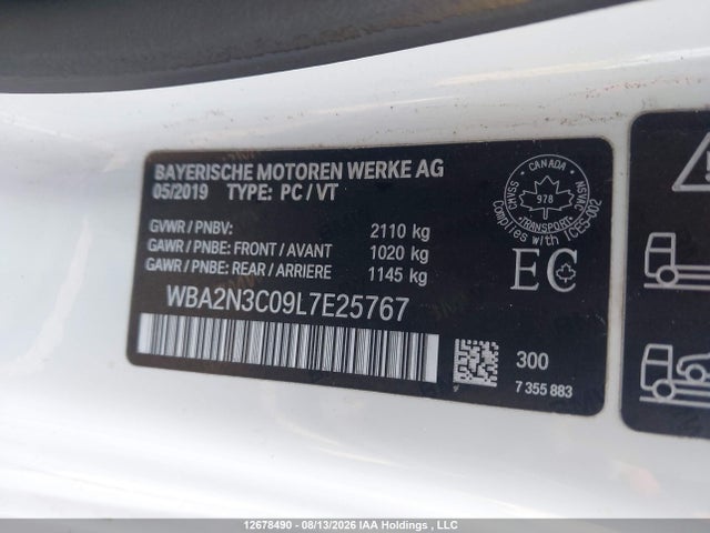 BMW M240i Xdrive 2020 WBA2N3C09L7E25767 Image 9