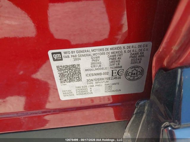Chevrolet EQUINOX RS 2025 3GN7DSRR7SS114516 Image 9