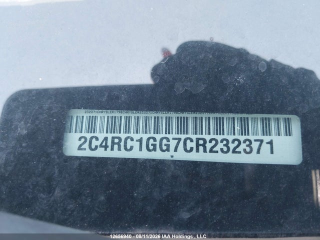Auction sale of the 2012 Chrysler Town & Country Limited, vin: 2C4RC1GG7CR232371, lot number: 12656940