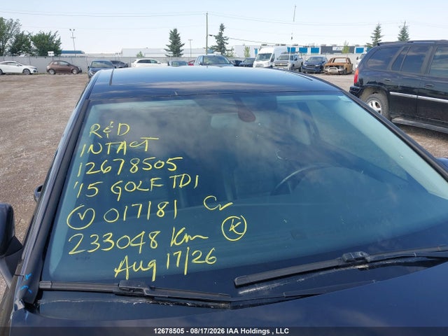 Aukcja sprzedaży 2015 Volkswagen Golf Tdi, vin: 3VWRA7AU1FM017181, numer aukcji: 12678505