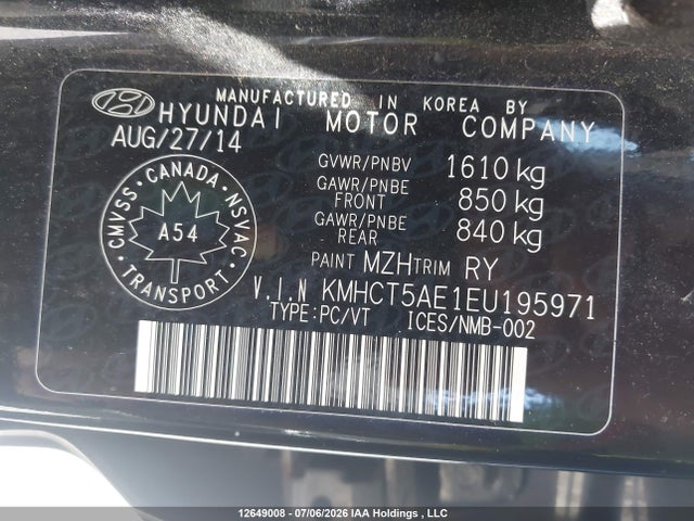 Hyundai ACCENT GL 2014 KMHCT5AE1EU195971 Image 17