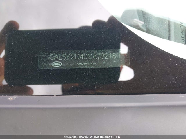 Продажа на аукционе авто 2012 Land Rover Range Rover Sport Hse, vin: SALSK2D40CA732180, номер лота: 12653505