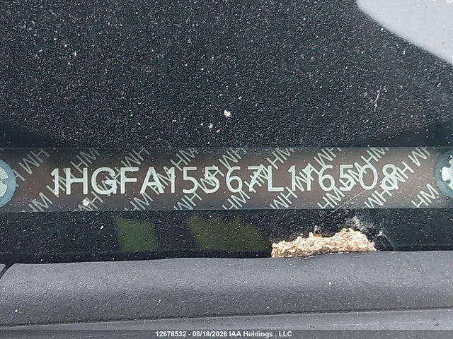 Продаж на аукціоні авто 2007 Honda Civic Lx, vin: 1HGFA15567L116508, номер лоту: 12678532
