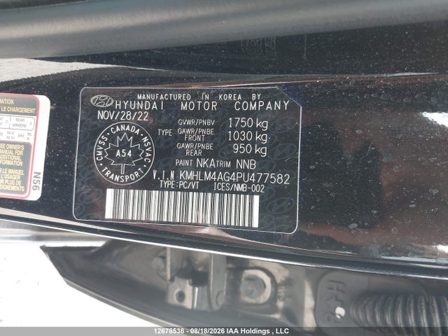 Hyundai ELANTRA SEL 2023 KMHLM4AG4PU477582 Image 22