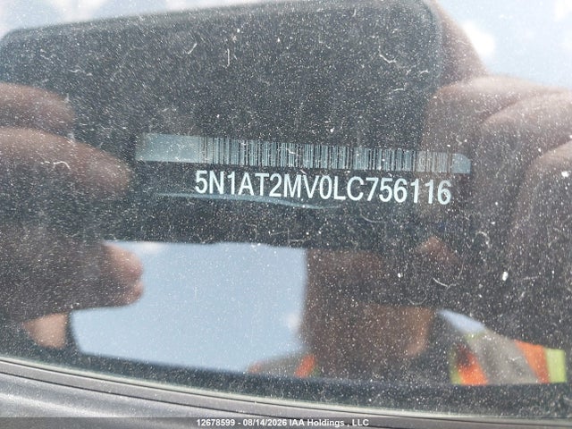 Продаж на аукціоні авто 2020 Nissan Rogue S/sl/sv, vin: 5N1AT2MV0LC756116, номер лоту: 12678599