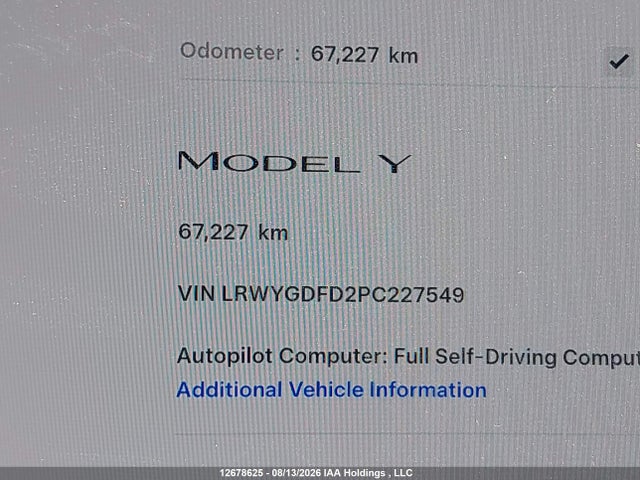 Tesla Model Y 2023 LRWYGDFD2PC227549 Image 15
