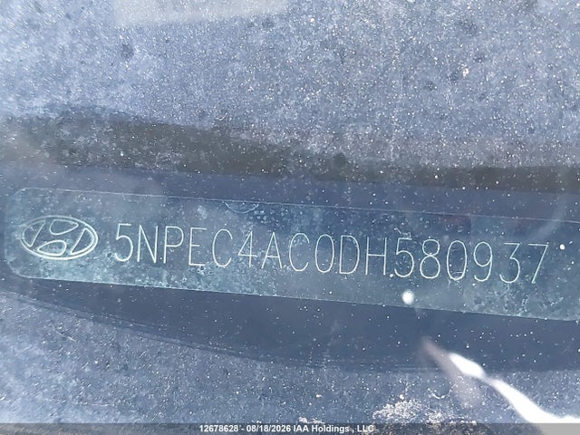 2013 Hyundai Sonata Se/limited მანქანა იყიდება აუქციონზე, vin: 5NPEC4AC0DH580937, აუქციონის ნომერი: 12678628