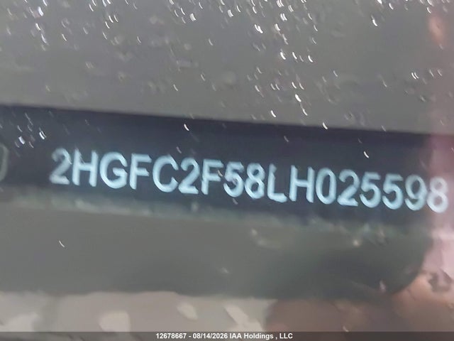 Honda Civic Lx 2020 2HGFC2F58LH025598 Image 19