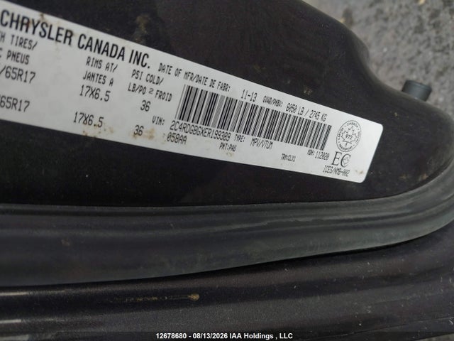 Dodge Grand Caravan Se 2014 2C4RDGBGXER199389 Image 9