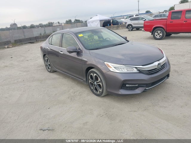 2017 Honda Accord Touring Hybrid მანქანა იყიდება აუქციონზე, vin: JHMCR6F73HC800620, აუქციონის ნომერი: 12678707