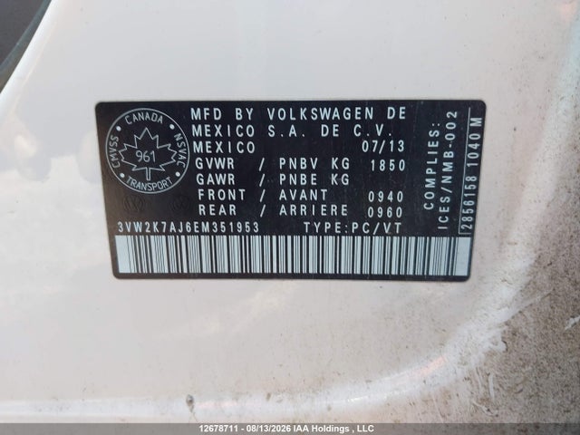 Volkswagen JETTA S 2014 3VW2K7AJ6EM351953 Image 9