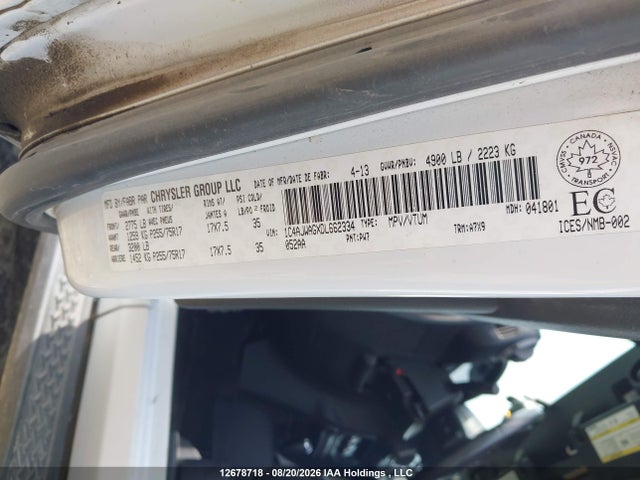 Продаж на аукціоні авто 2013 Jeep Wrangler Sport, vin: 1C4AJWAGXDL662334, номер лоту: 12678718