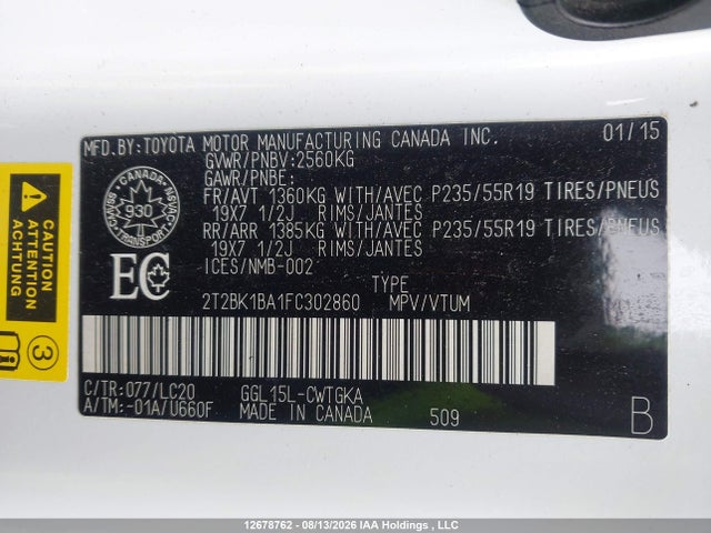 Aukcja sprzedaży 2015 Lexus Rx 350 Sportdesign, vin: 2T2BK1BA1FC302860, numer aukcji: 12678762