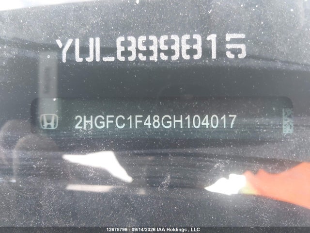 Honda Civic 2016 2HGFC1F48GH104017 Image 19